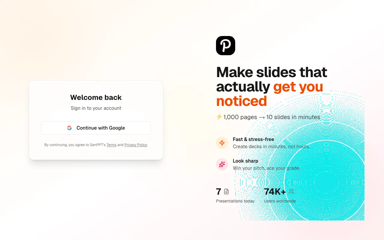 GenPPT — pricing page