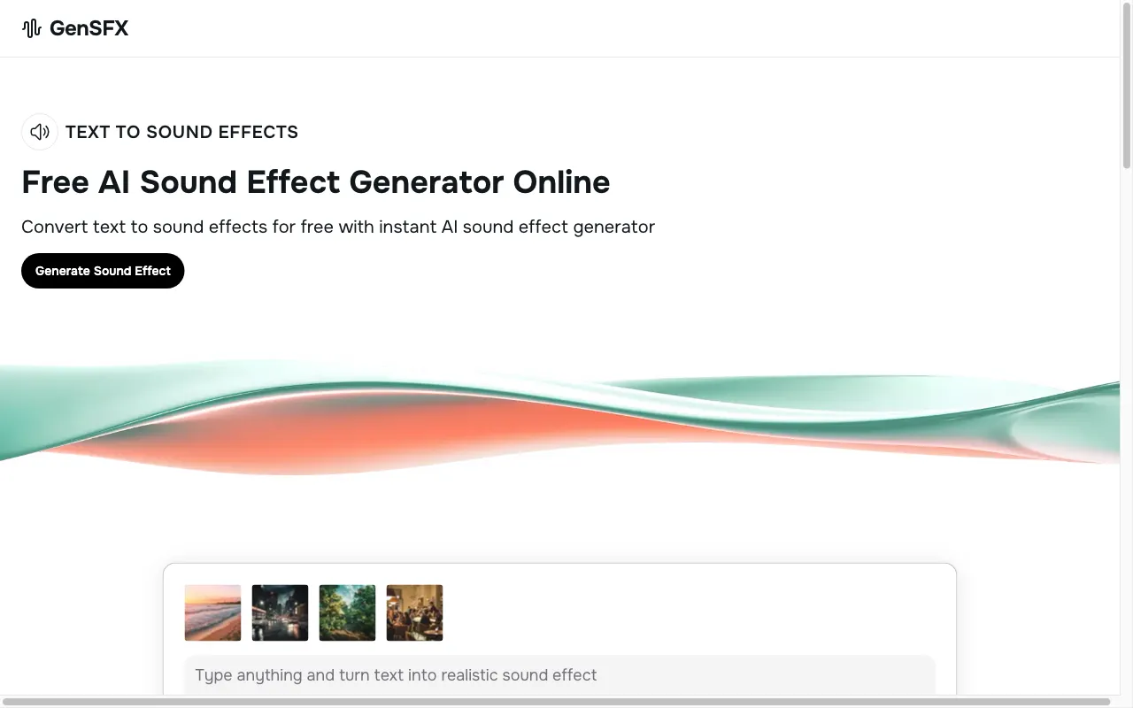GenSFX — preview screenshot
