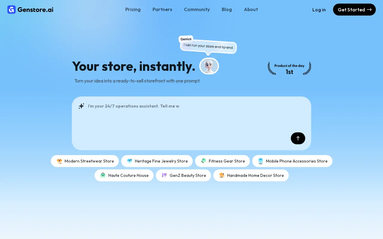 Genstore.ai — preview screenshot