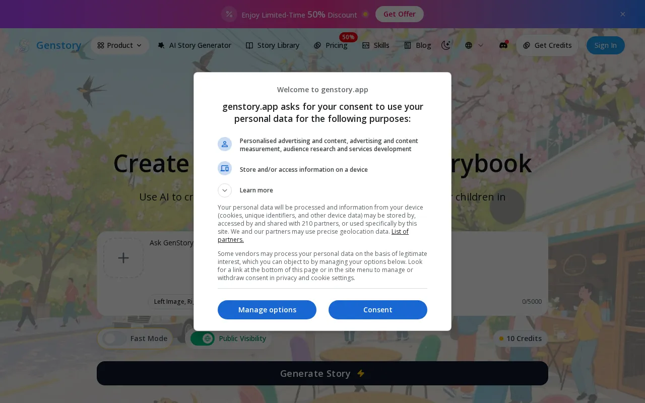 Genstory.app — preview screenshot