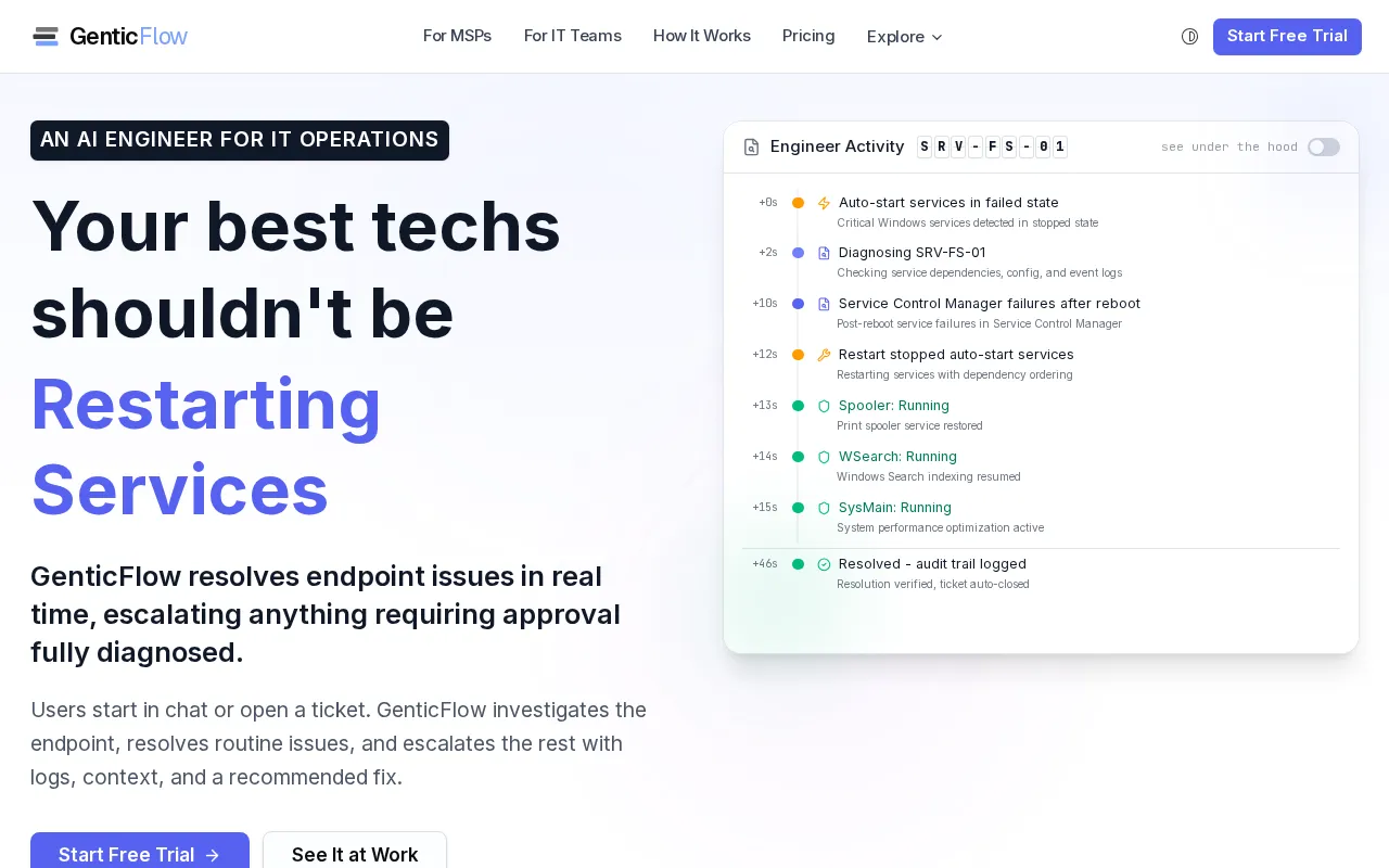 GenticFlow — preview screenshot
