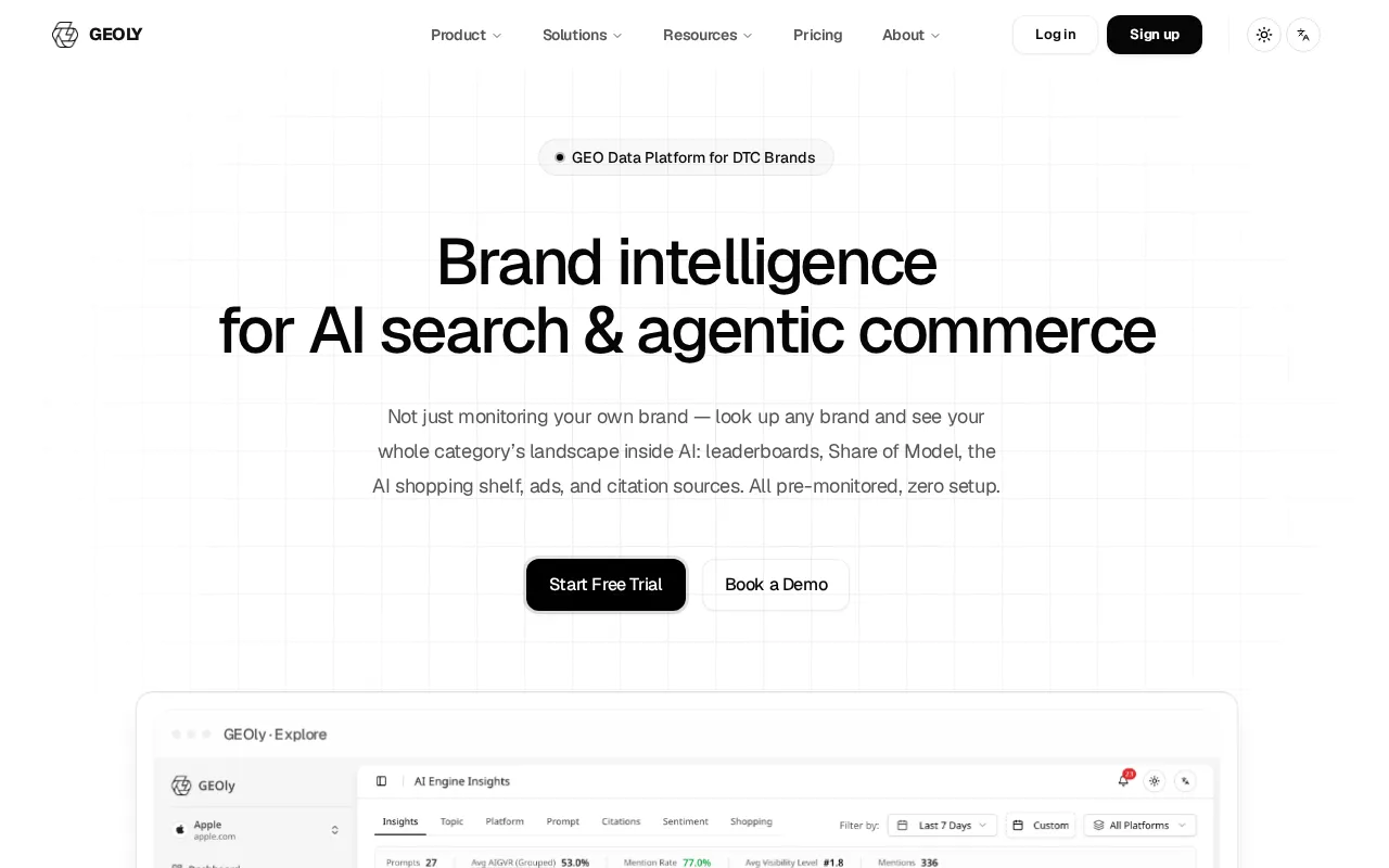 GEOly AI — preview screenshot