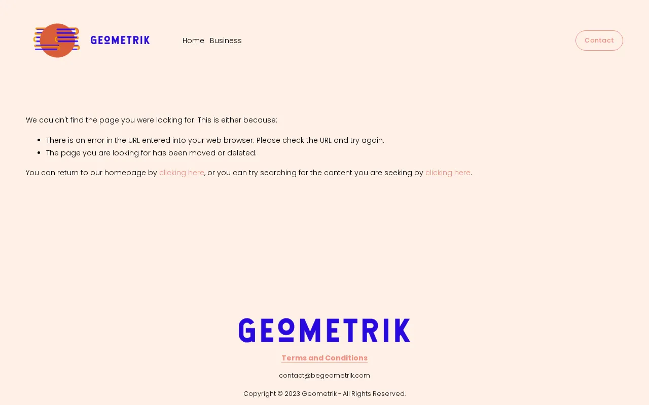 Geometrik — pricing page