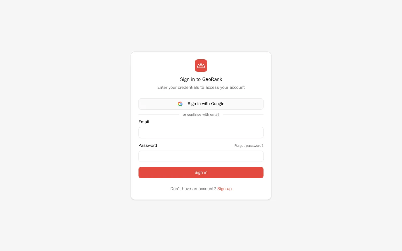Georank — preview screenshot