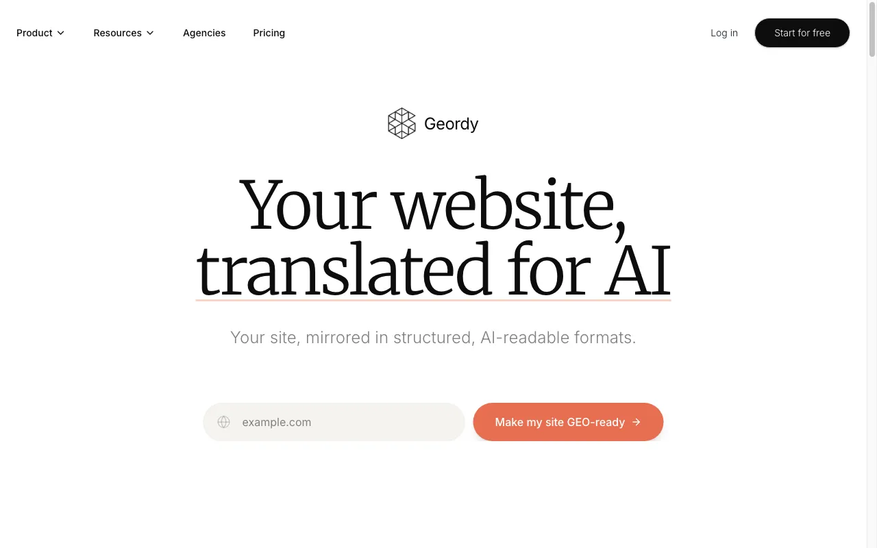 Geordy AI — preview screenshot
