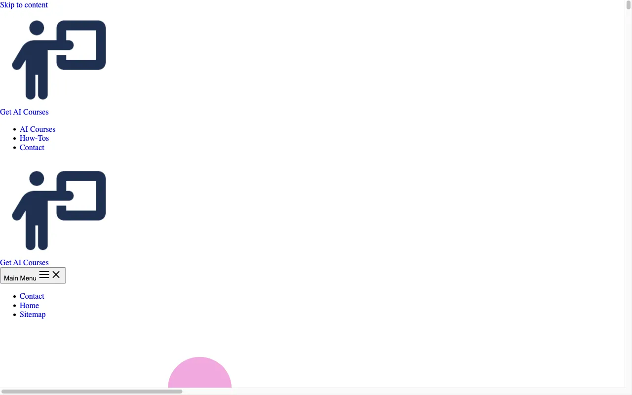 Get AI Courses — preview screenshot