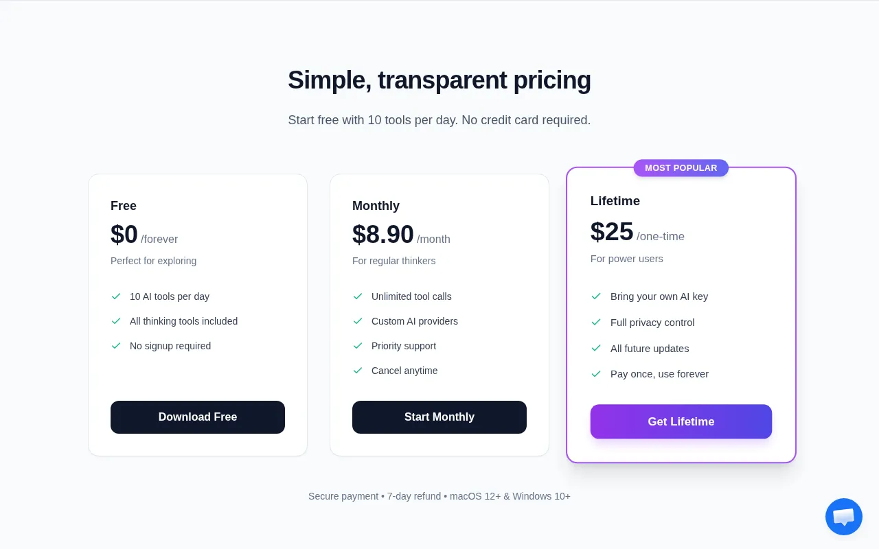 Criticly — pricing page