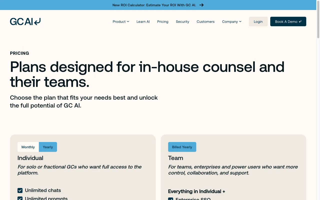 GetGC — pricing page