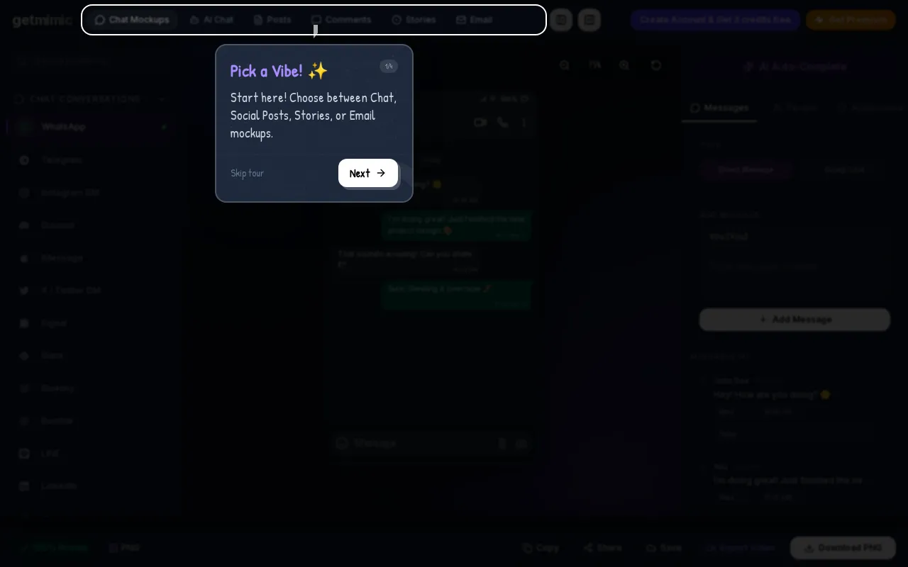 GetMimic — preview screenshot
