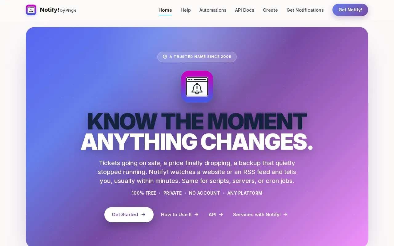 Getnotifyapp — preview screenshot