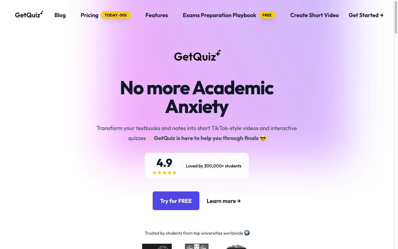 GetQuiz — preview screenshot