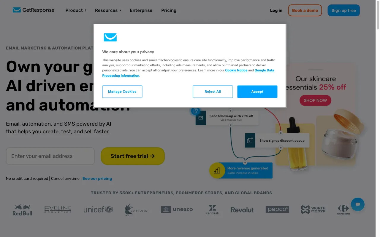 getresponse.fr — preview screenshot