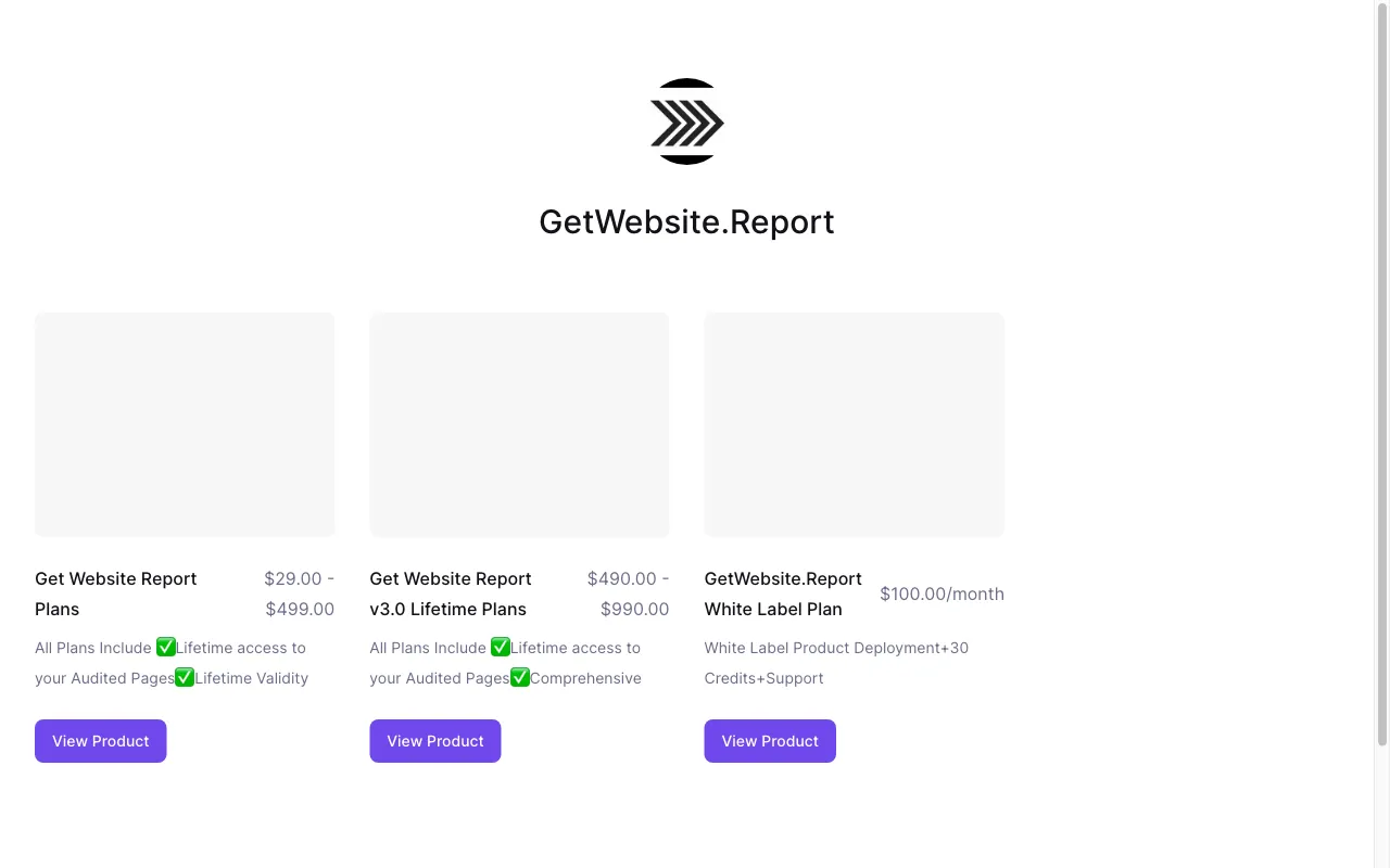 GetWebsite.Report — preview screenshot