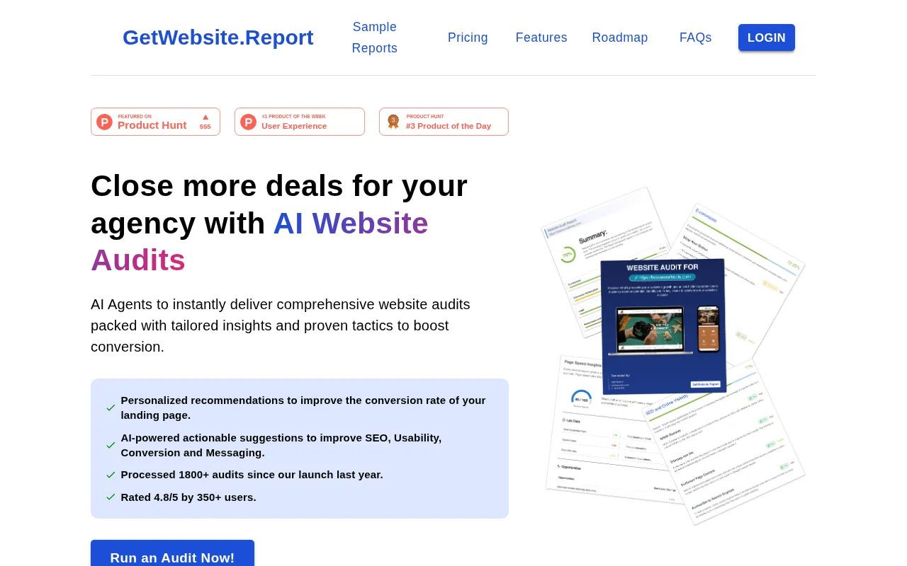 GetWebsite.Report — preview screenshot