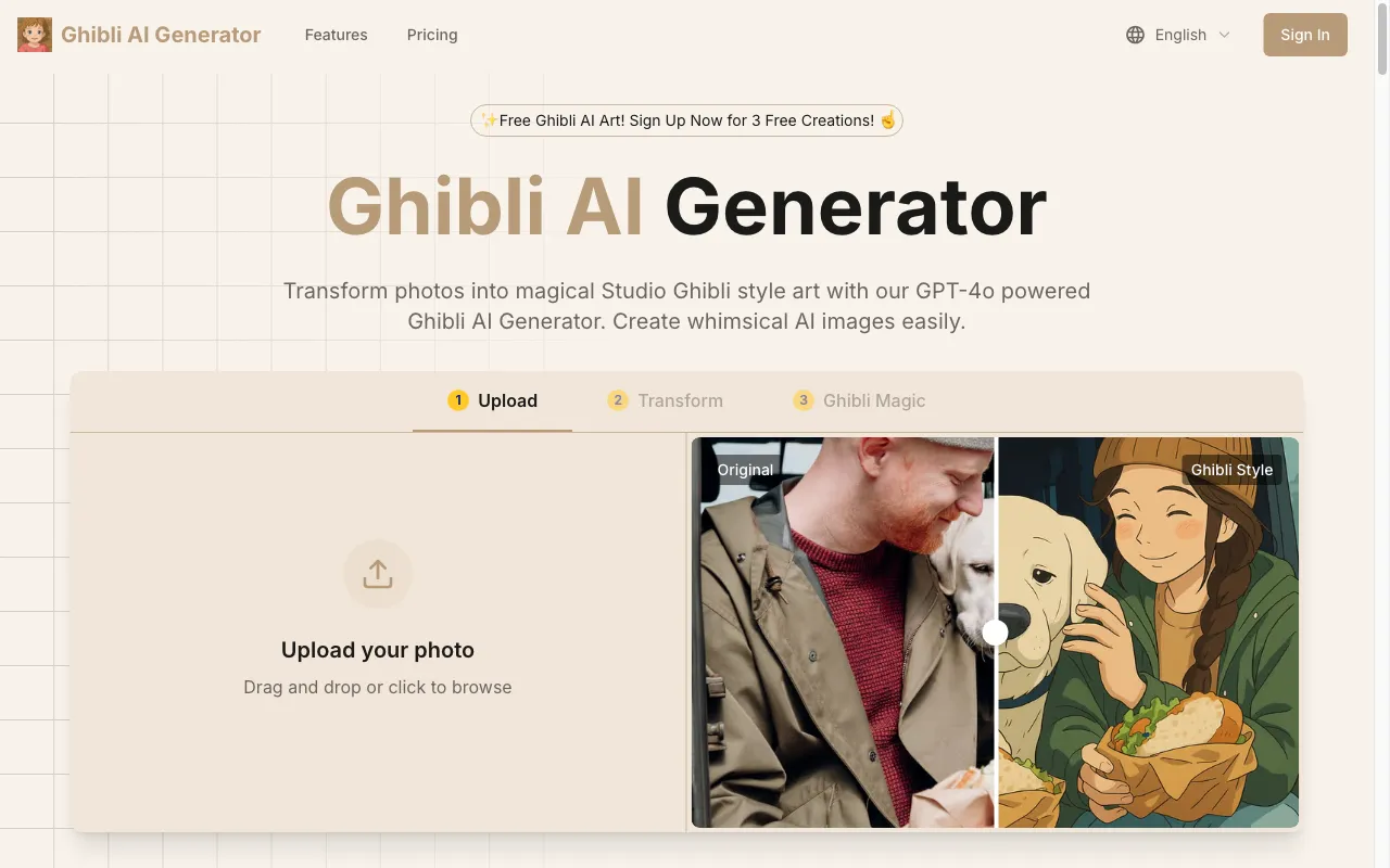 Ghibli AI Generator — preview screenshot