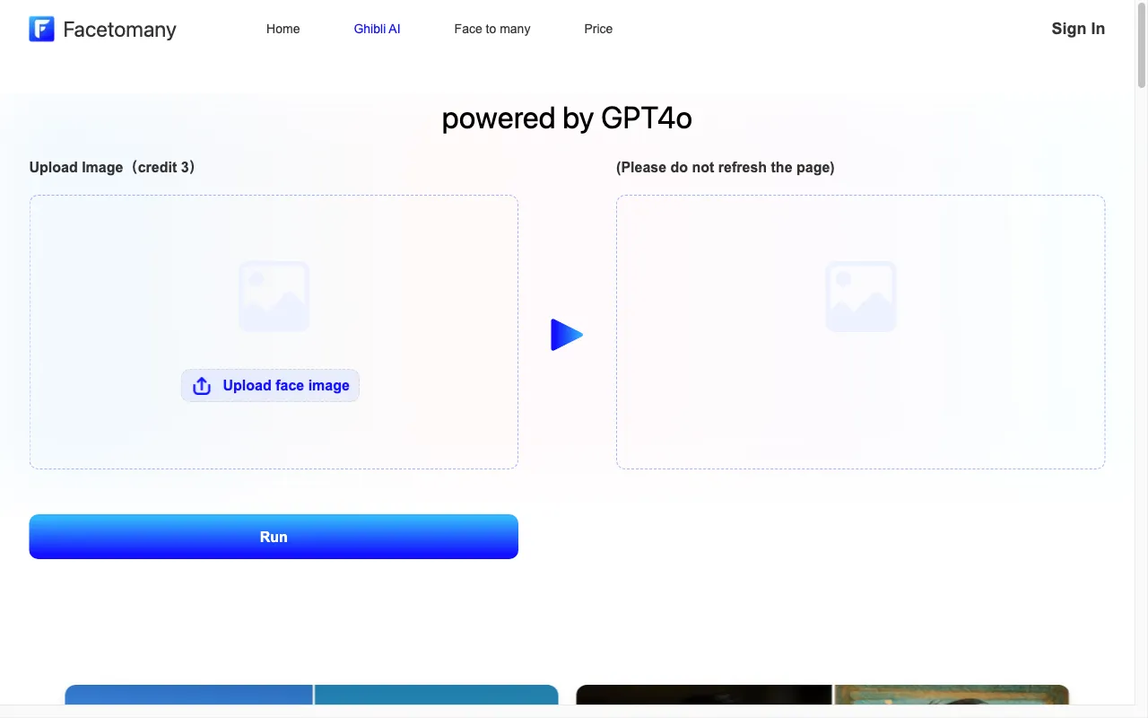 Facetomany — preview screenshot