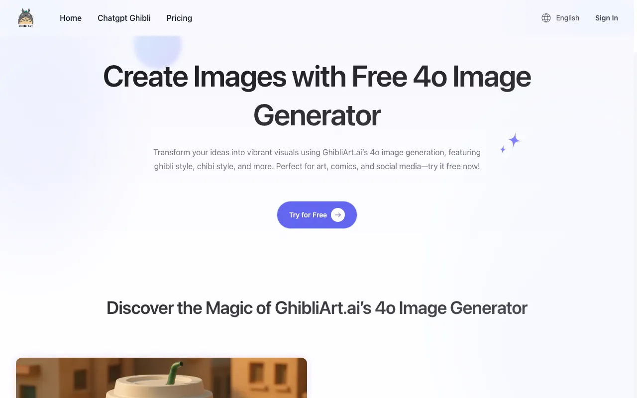 GhibliArt.ai — preview screenshot