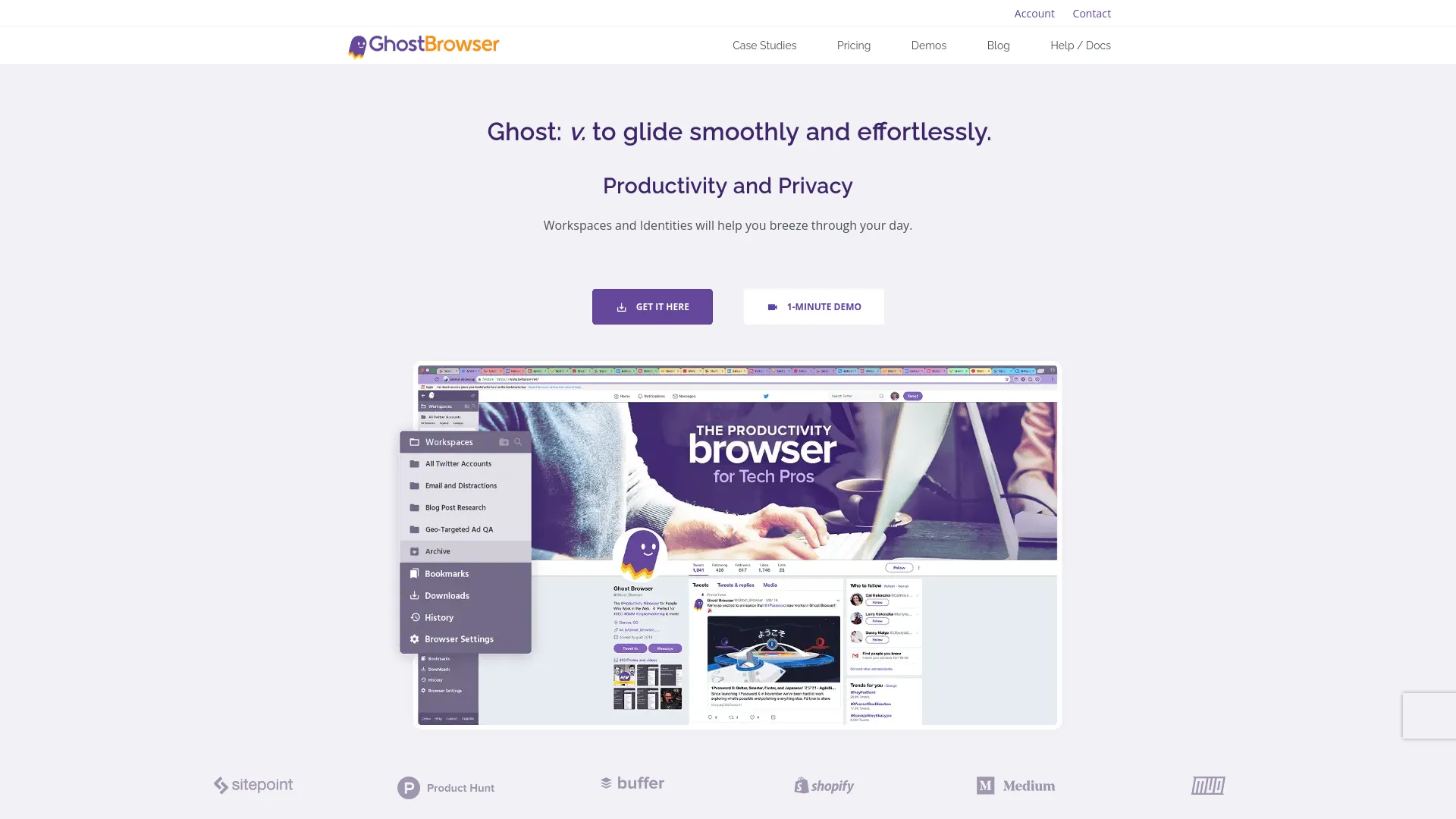 Ghost Browser — preview screenshot