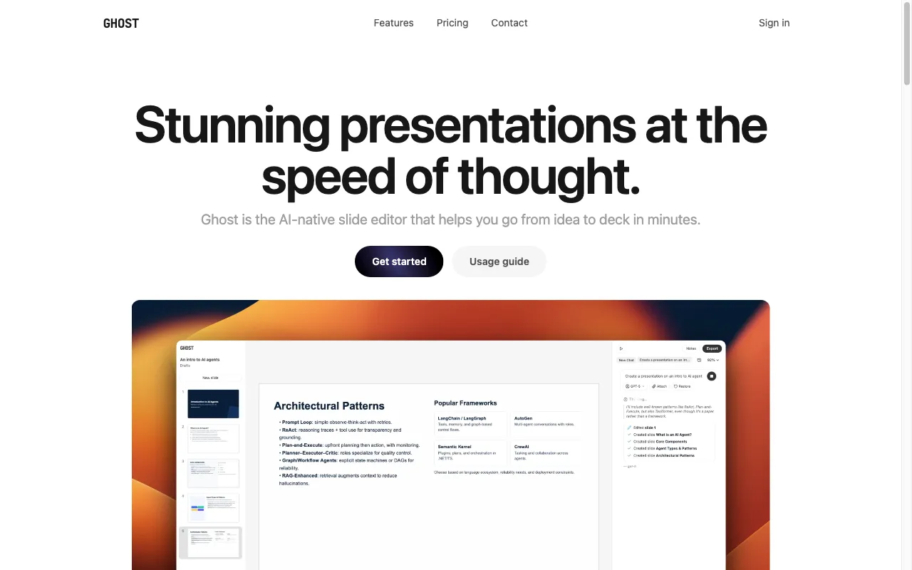 Ghost — preview screenshot