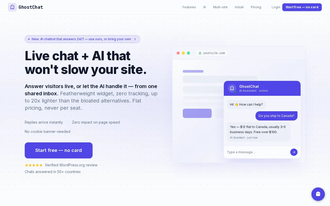 GhostChat — preview screenshot