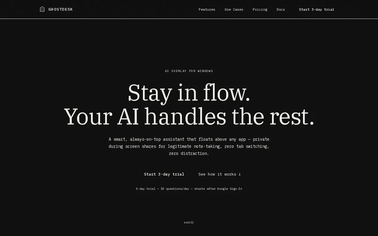 GhostDesk — preview screenshot