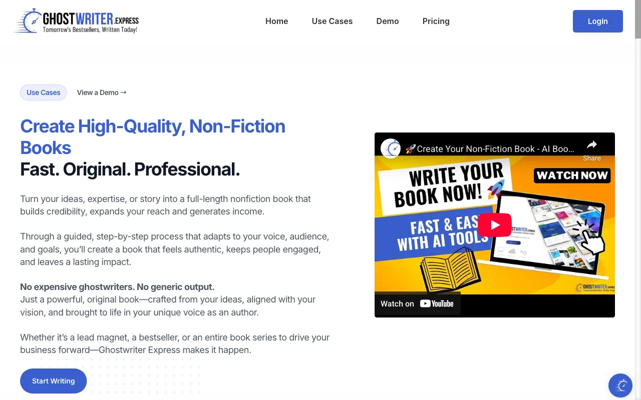 Ghostwriter Express — preview screenshot