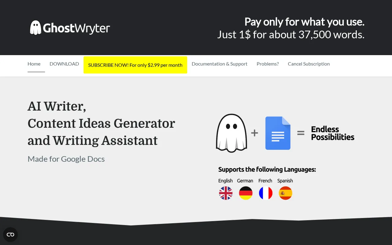 GhostWryter — preview screenshot