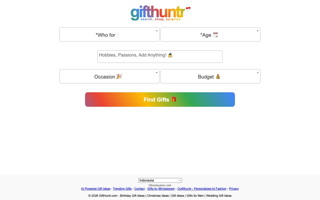 GiftHuntr — preview screenshot