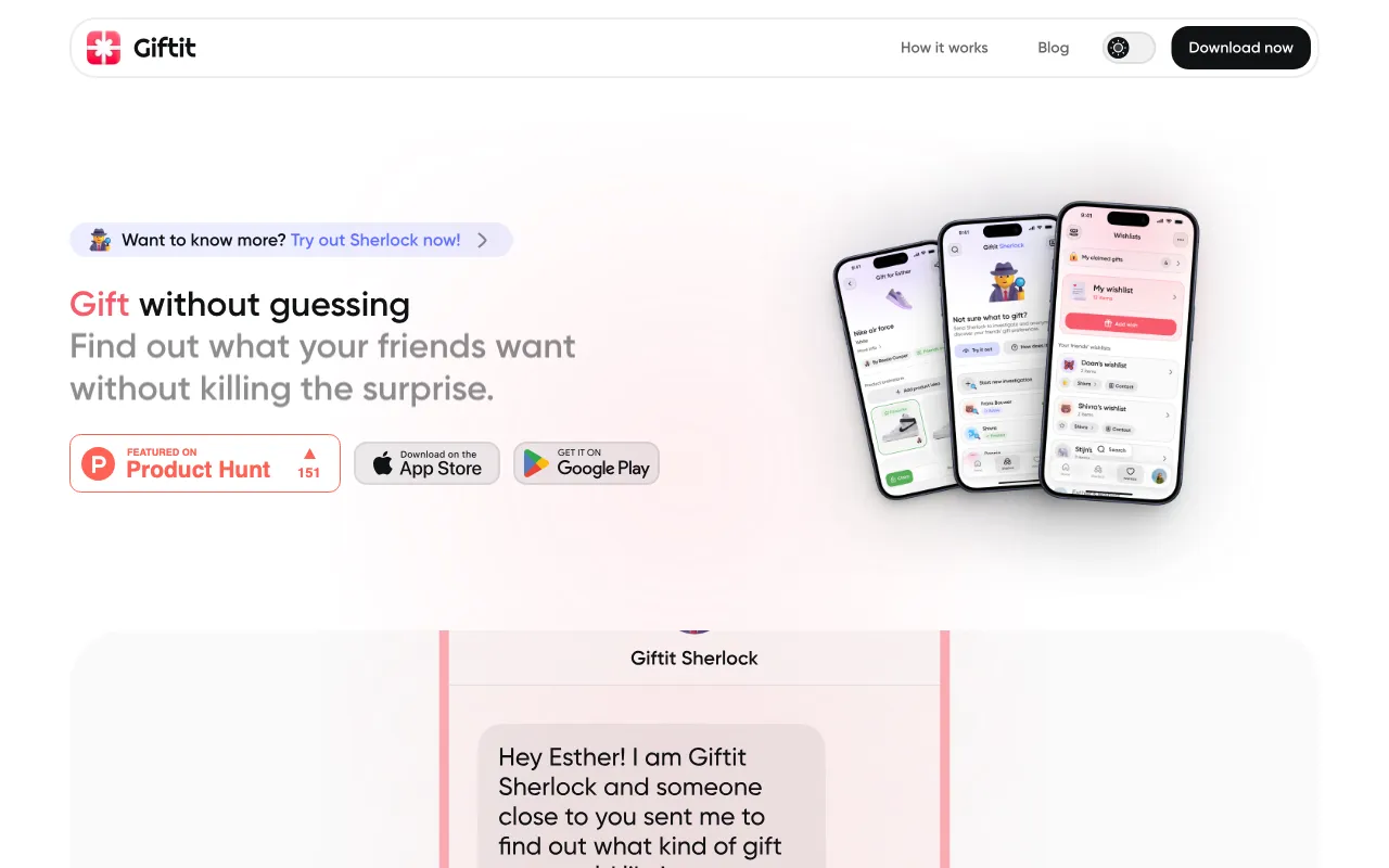 Giftit — preview screenshot