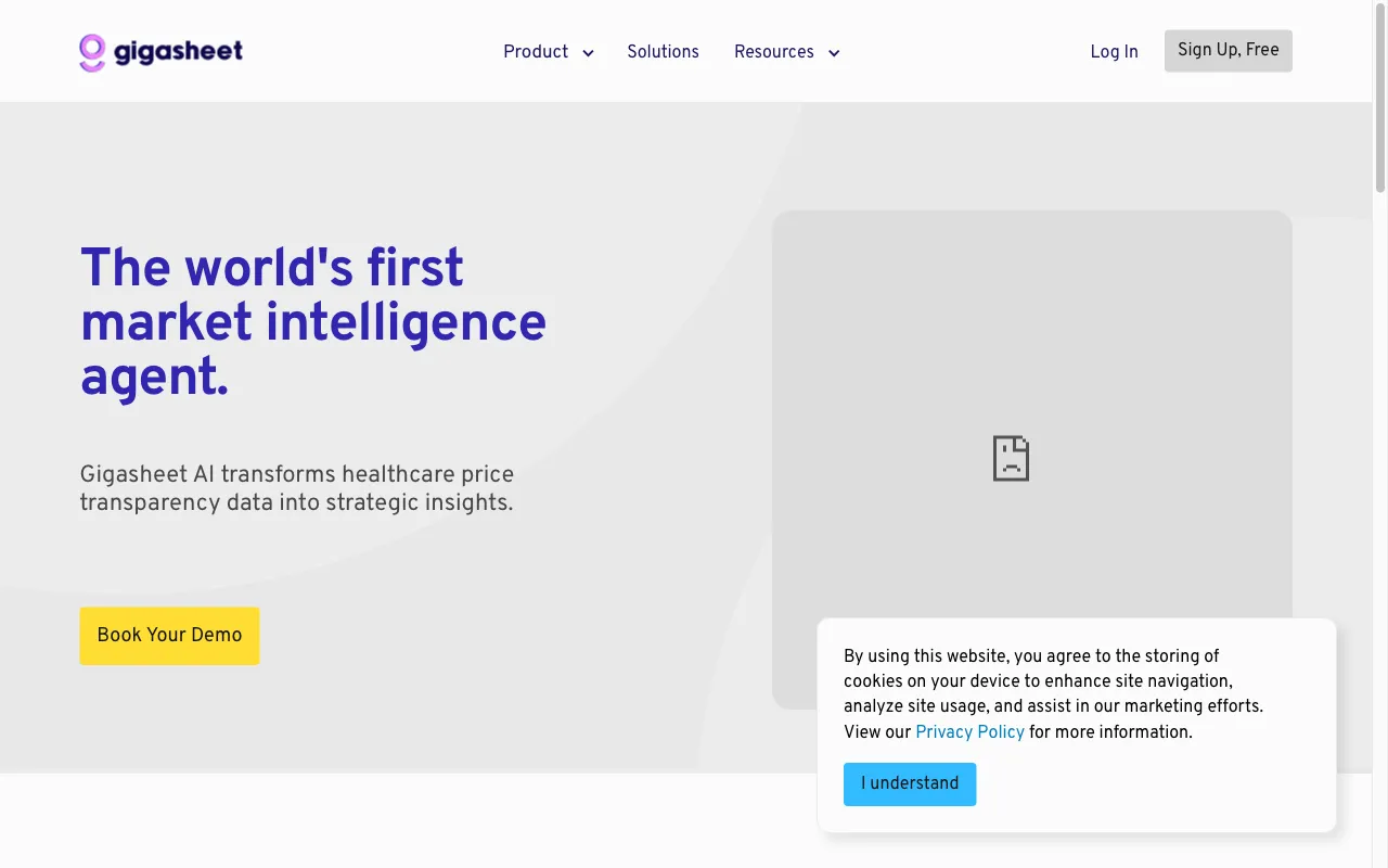Gigasheet — pricing page