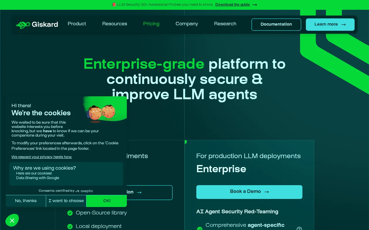 Giskard — pricing page