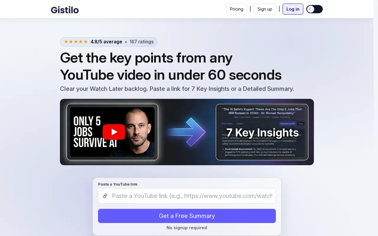 Gistilo — preview screenshot