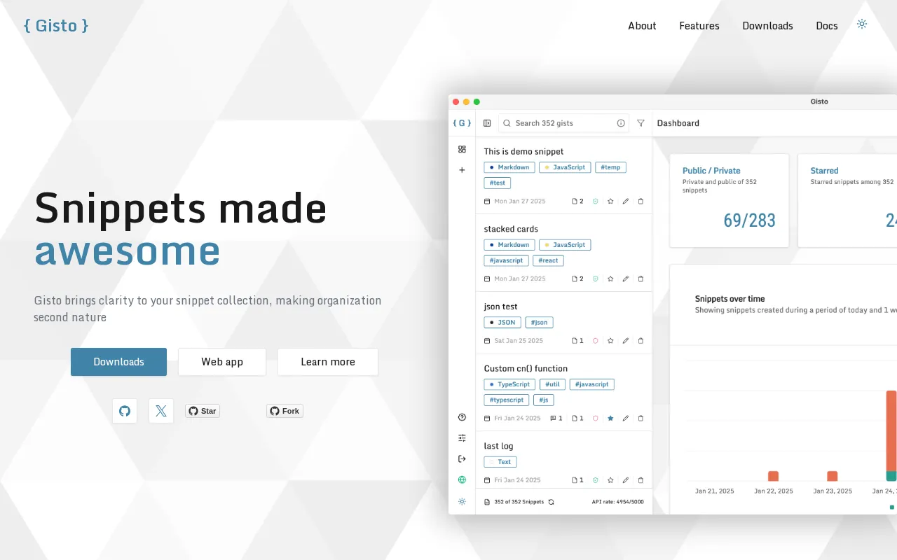 Gisto — preview screenshot