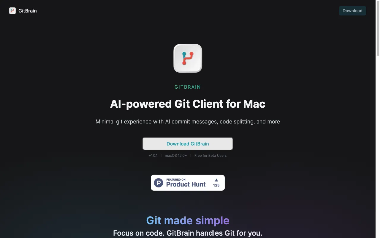 GitBrain — preview screenshot