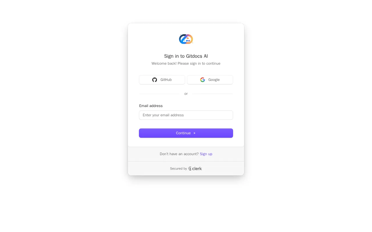 Gitdocs AI — pricing page