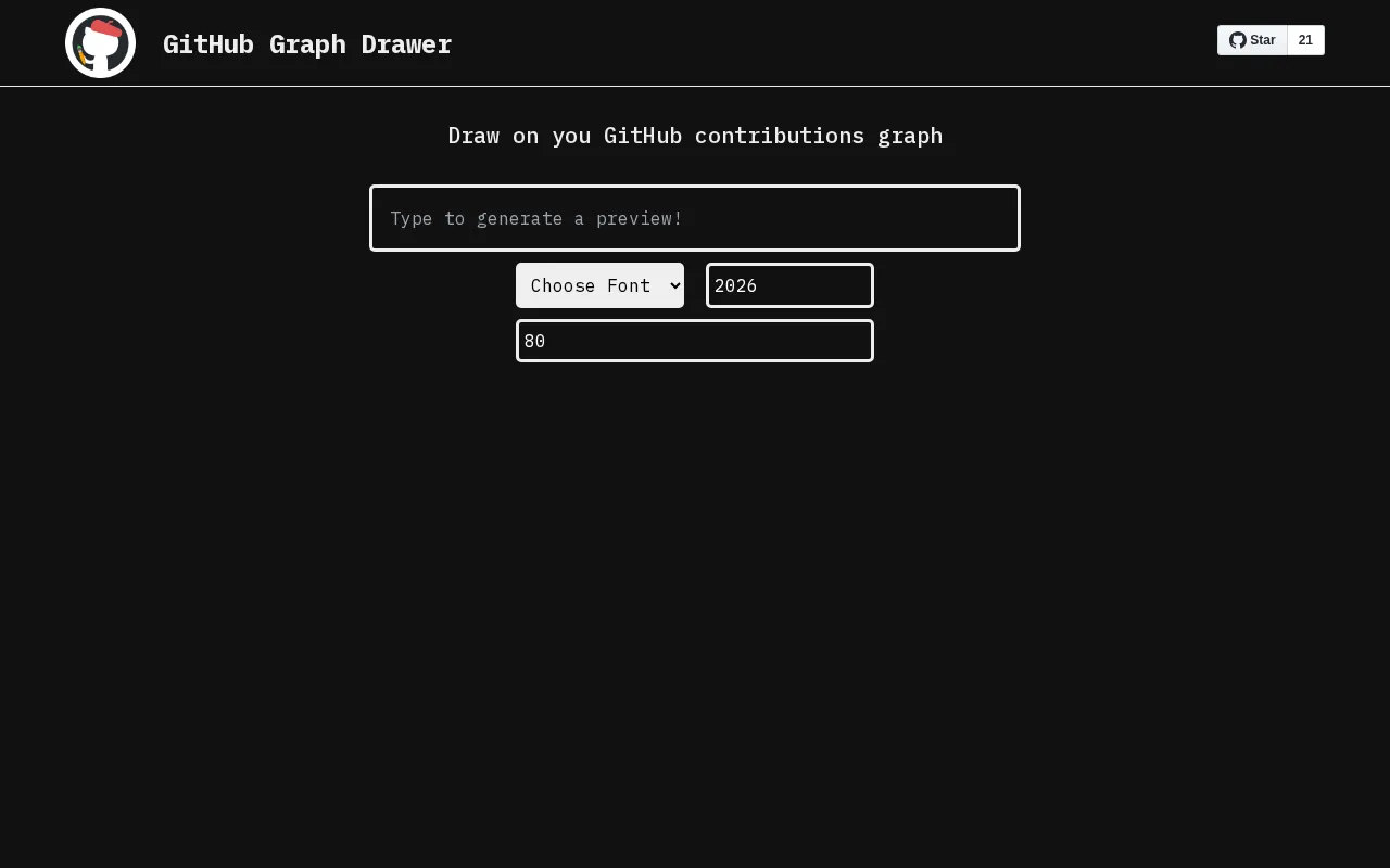 GitHub Graph Drawer — preview screenshot