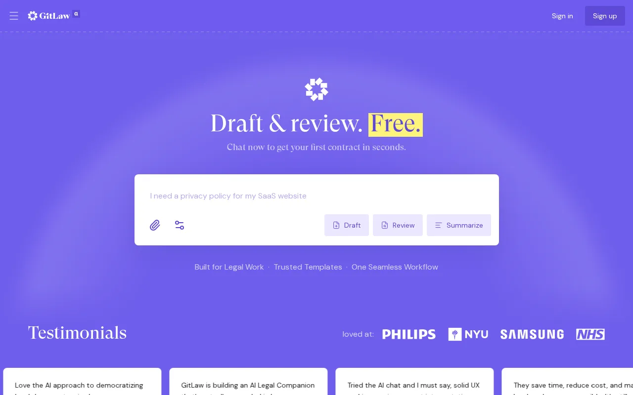 GitLaw — preview screenshot