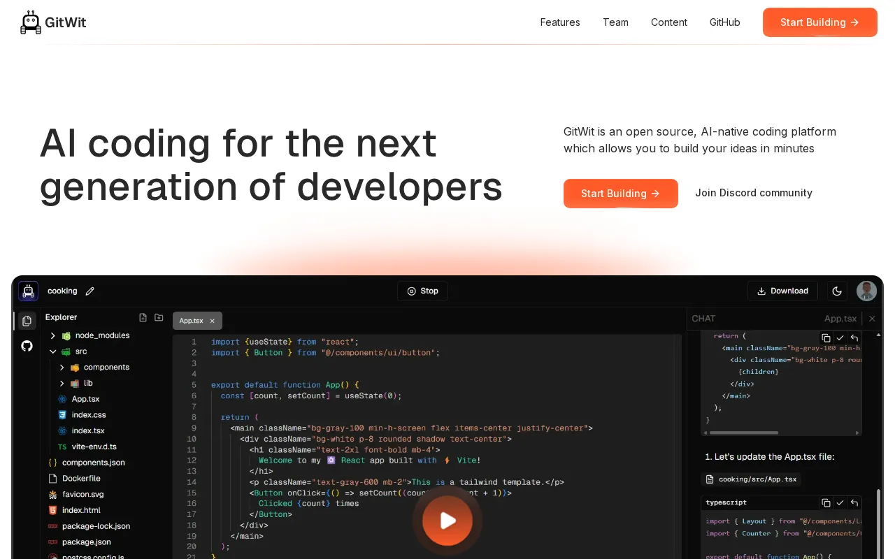 Gitwit — preview screenshot