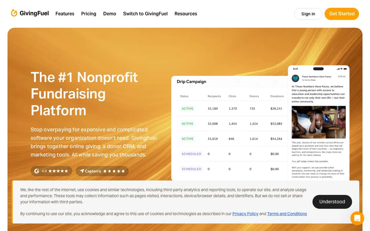 Givingfuel — preview screenshot