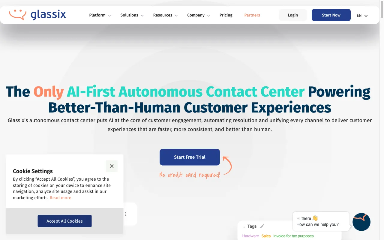 Glassix — pricing page