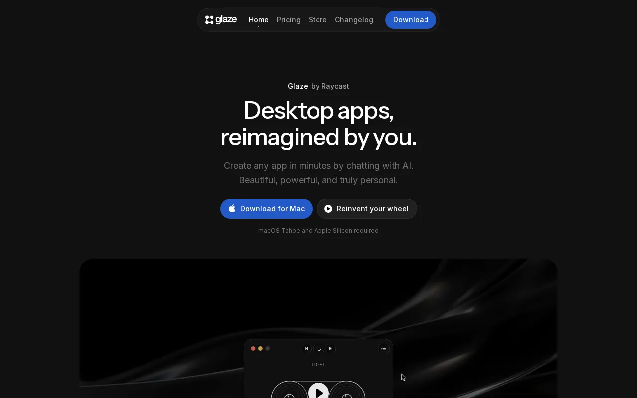 Glaze — preview screenshot