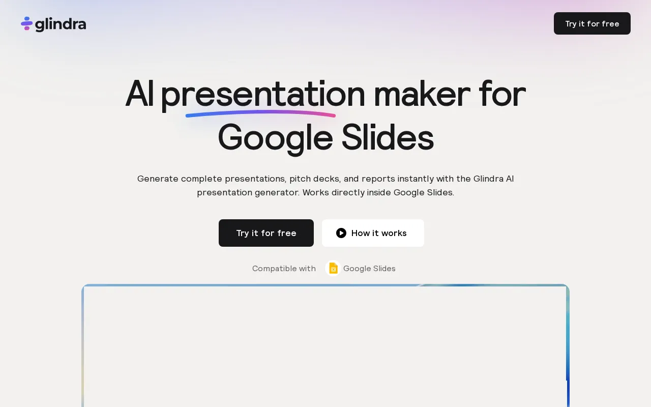 Glindra — preview screenshot