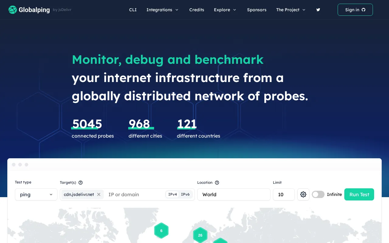 Globalping — preview screenshot