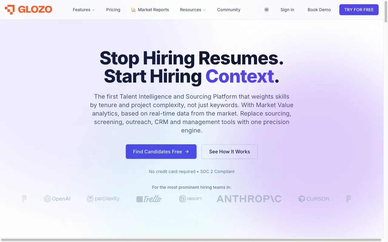 GLOZO — preview screenshot