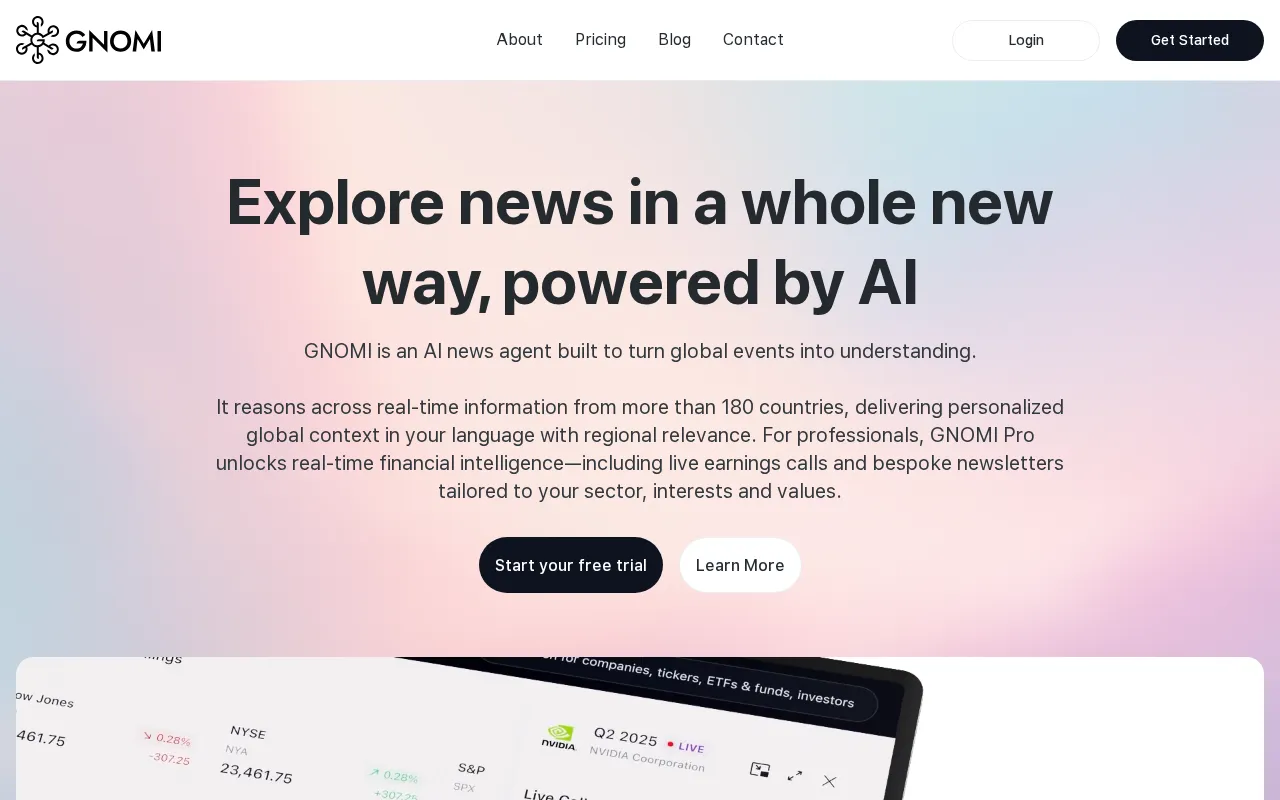 Gnomi App — preview screenshot