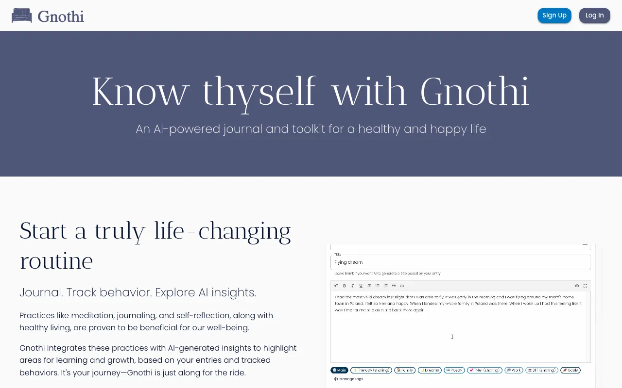 Gnothi — preview screenshot