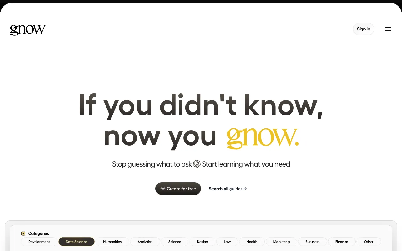 gnow — preview screenshot