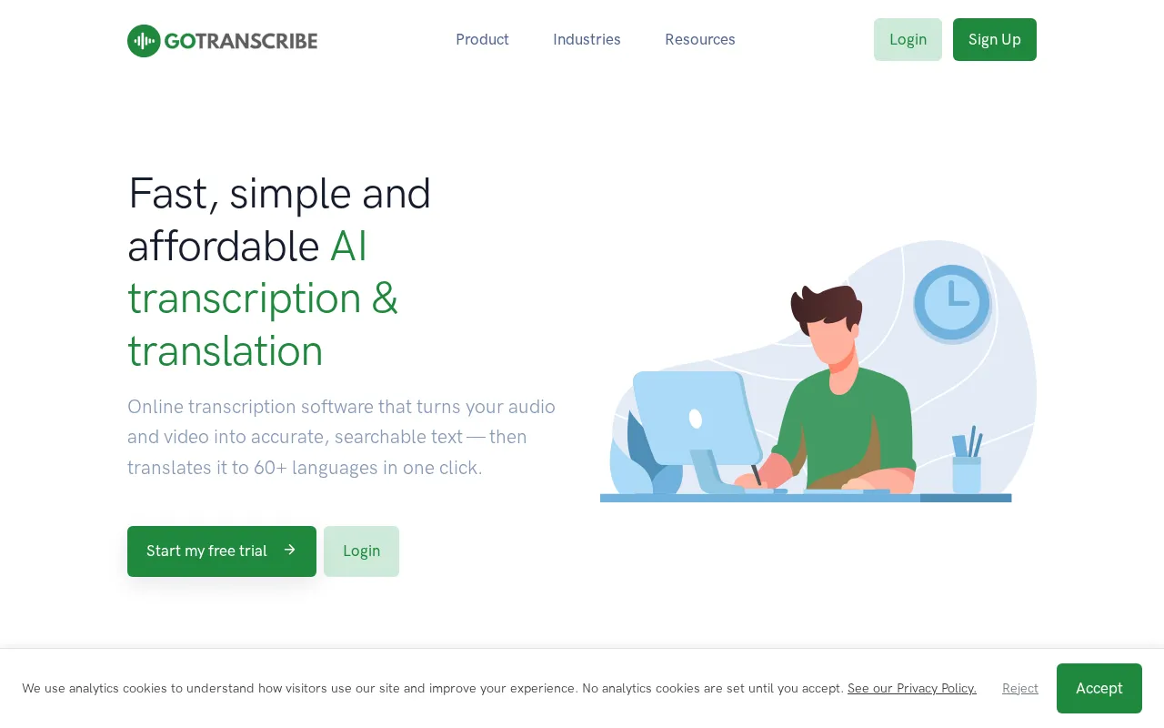 Go Transcribe — preview screenshot