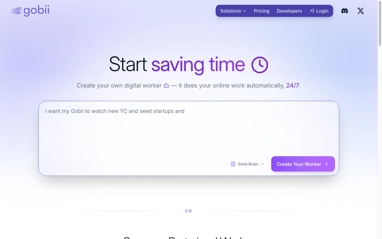 Gobii — preview screenshot