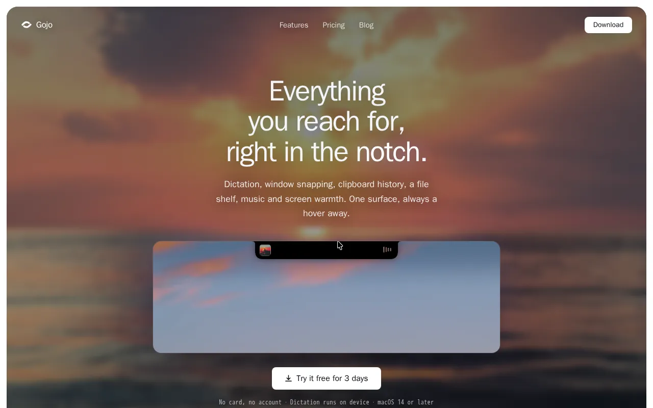 Gojo — preview screenshot